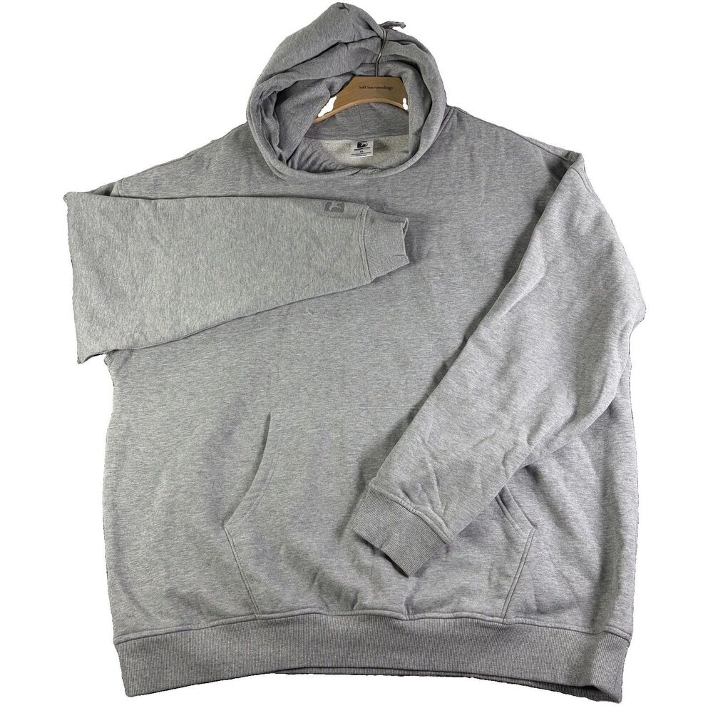 Bear Bottom Hoodie Mens XL Gray Pullover Activewear Comfort Gym Training Stretch